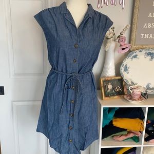 Old Navy Chambray Button Down Dress